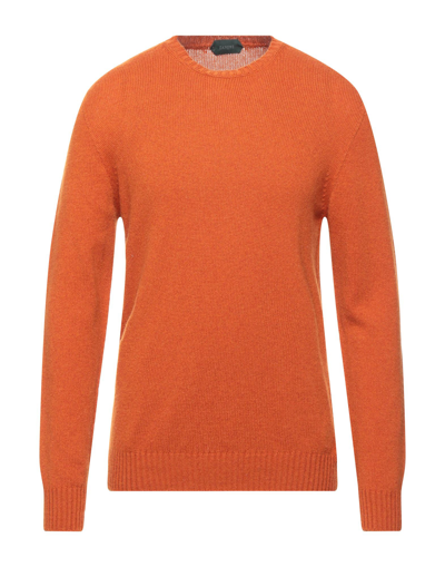 Zanone Sweaters In Rust