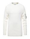 C.p. Company C. P. Company Man Sweater Ivory Size 44 Cotton In White