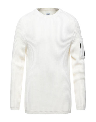 C.P. COMPANY C. P. COMPANY MAN SWEATER WHITE SIZE 44 WOOL, ACRYLIC