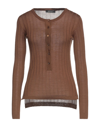 Aragona Sweaters In Dark Brown