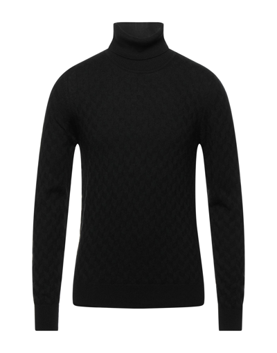Jeordie's Man Turtleneck Black Size Xl Merino Wool, Dralon