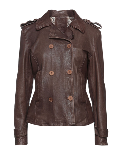 Masterpelle Jackets In Dark Brown