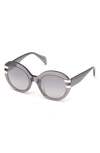 Bally 54mm Round Sunglasses In Grey/ Other / Gradient Smoke