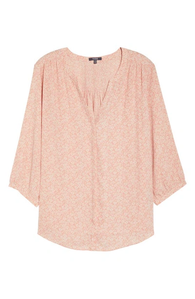 Nydj Semisheer Pintuck Blouse In Desert Dandelion