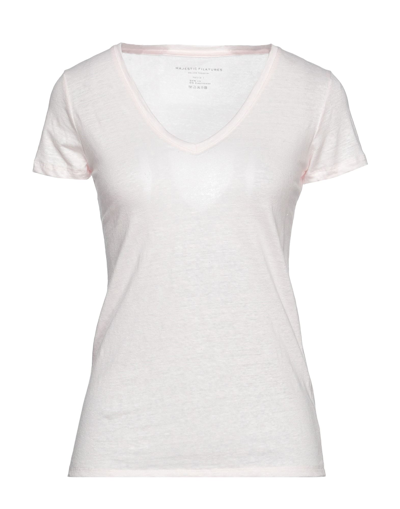 Majestic T-shirts In Light Pink