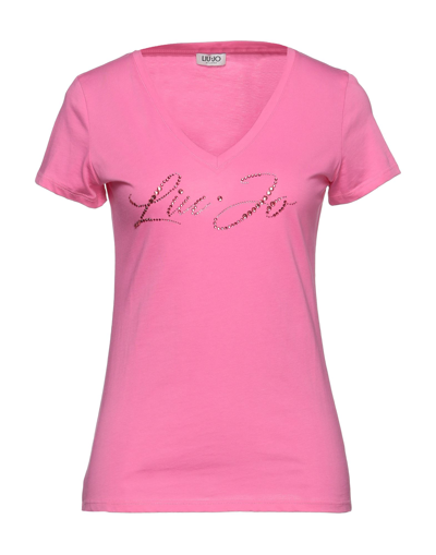 Liu •jo T-shirts In Fuchsia