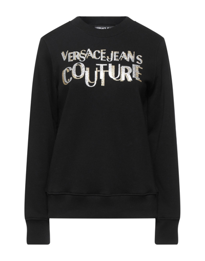 Versace Jeans Couture Sweatshirts In Black