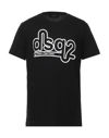 Dsquared2 T-shirts In Black