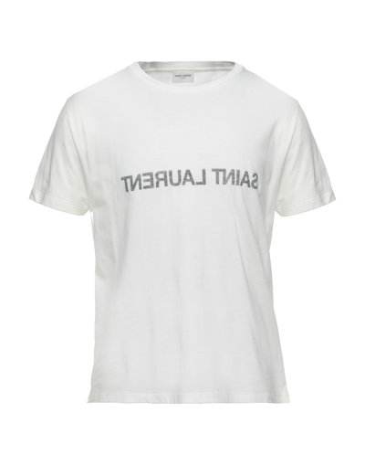Saint Laurent T-shirts In White