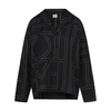 Totême Toteme Monogram Silk Twill Pajama Shirt In Black Monogram