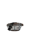 BURBERRY BELT BAG WITH CHECKED PRINT