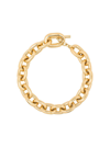 Rabanne Xl Link Short Chain Necklace In Metallic