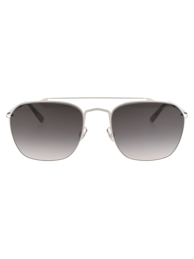 Mykita Mmcraft006 Sunglasses In 051 Shinysilver Greygradient