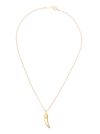 ISABEL MARANT ISABEL MARANT WOMANS GOLD COLORED METAL NECKLACE WITH HORN PENDANT