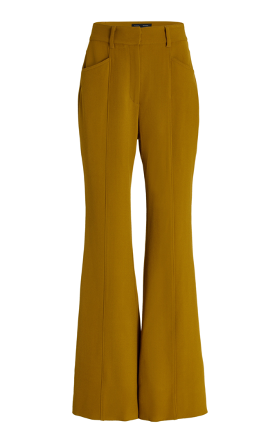 Proenza Schouler High-waisted Flared Trousers In Brown