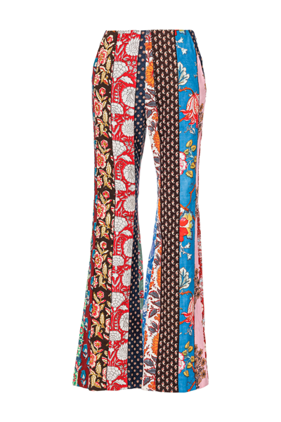 Alix Of Bohemia Women's Charlie Wandering Patchwork Cotton Flared Pants In Print