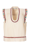 Alix Of Bohemia Women's Nehru Sand Dollar Cotton Top In Multi