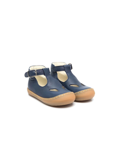 Two Con Me By Pépé Babies' Rocco Cut-out Buckle Shoes In Blue