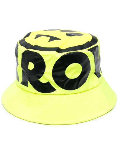 Barrow Teen Logo-print Bucket Hat In Yellow