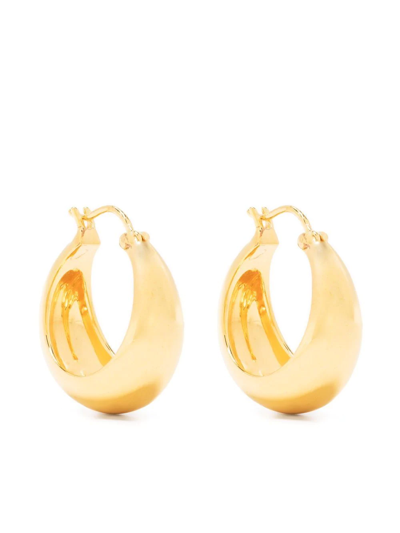 Daphine Oli Hoop Earrings In Gold