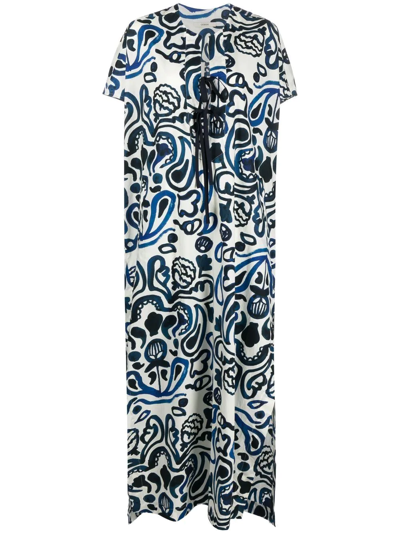 Odeeh All-over Graphic-print Dress In White