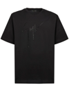 GIUSEPPE ZANOTTI RHINESTONE-EMBELLISHED LOGO T-SHIRT