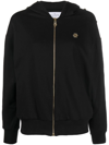 PHILIPP PLEIN STUDDED ZIP-FRONT HOODIE