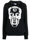 PHILIPP PLEIN SKULL-PRINT COTTON HOODIE