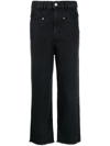 Isabel Marant Lemony Jeans In Black Cotton In Black