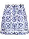 Dolce & Gabbana Graphic-print A-line Skirt In White