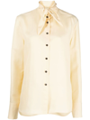 JIL SANDER PUSSY-BOW COLLAR BLOUSE