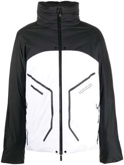 Moncler Two-tone Goose-down Jacket In White ModeSens