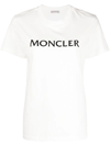 Moncler Cotton Logo Short Sleeve Tee In White