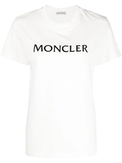 Moncler Logo Short Sleeve T-shirt White
