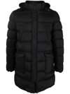 Herno Padded Hooded Down Jacket In Black