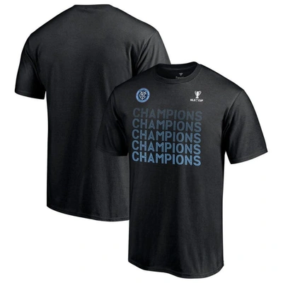 Fanatics Branded Black New York City Fc 2021 Mls Cup Champions Standard T-shirt