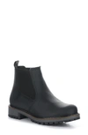 Bos. & Co. Corra Waterproof Chelsea Bootie In Black Saddle Leather