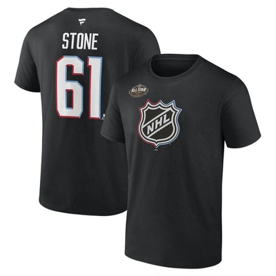 Fanatics Men's Mark Stone Black Vegas Golden Knights 2022 Nhl All-star Game Name And Number T-shirt