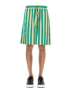 Sunnei Striped Pattern Bermuda Shorts In Multicolour