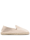 Manebi Hamptons Suede Espadrilles In Beige