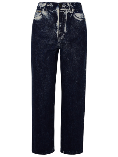 Blue Of A Kind Cotton Danubio Jeans In Blue