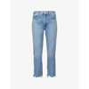 AGOLDE RILEY CROPPED STRAIGHT-LEG HIGH-RISE JEANS