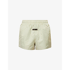 Essentials Brand-tab Shell Shorts In Seafoam