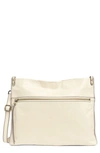 Hobo Approach Leather Crossbody In Magnolia