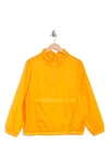 Bella+canvas Hooded Nylon 1/2 Zip Pullover Jacket In Marmalade