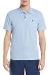 Ted Baker Galton Tipped Cotton Blend Polo In Light Blue