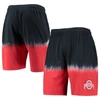 Mitchell & Ness Men's  Black, Scarlet Ohio State Buckeyes Tie-dye Shorts In Black