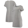 TOMMY BAHAMA TOMMY BAHAMA WHITE PITTSBURGH STEELERS TRI-BLEND JOVANNA STRIPED DRESS