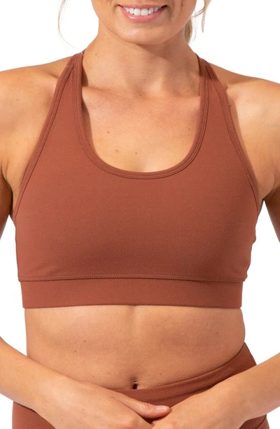 Threads 4 Thought Malana T-back Sports Bra In Taro