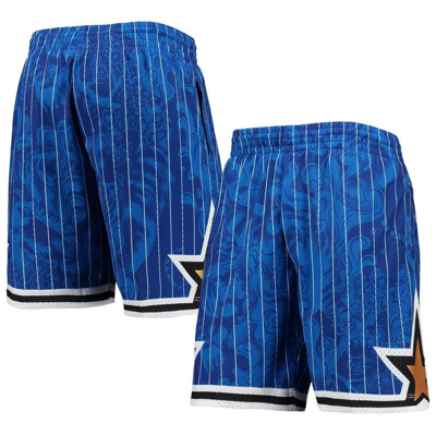 Mitchell & Ness Men's  Blue Orlando Magic Hardwood Classics Lunar New Year Swingman Shorts